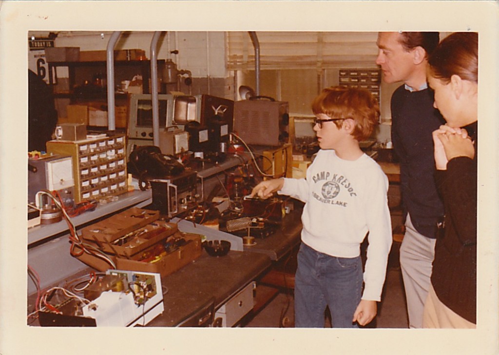 More early fascination with technology…